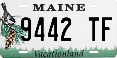 ME license plate 9442TF