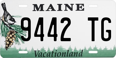 ME license plate 9442TG