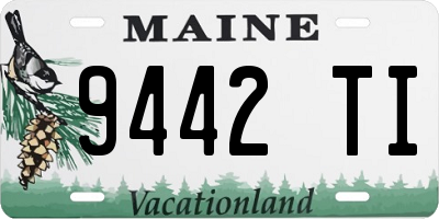 ME license plate 9442TI
