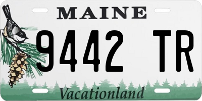 ME license plate 9442TR