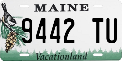 ME license plate 9442TU