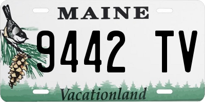 ME license plate 9442TV