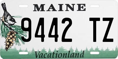 ME license plate 9442TZ