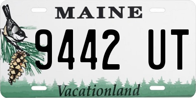 ME license plate 9442UT