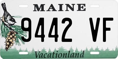 ME license plate 9442VF