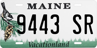 ME license plate 9443SR