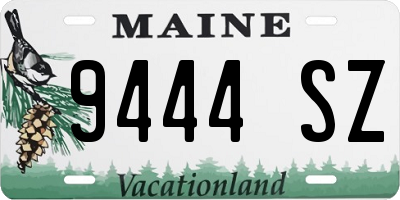 ME license plate 9444SZ