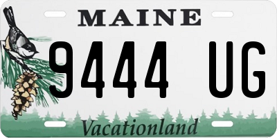 ME license plate 9444UG