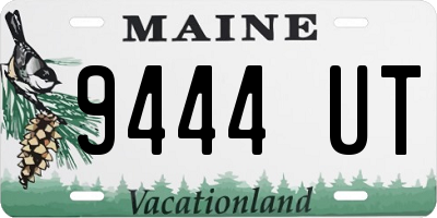 ME license plate 9444UT