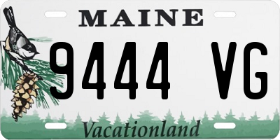 ME license plate 9444VG