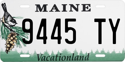 ME license plate 9445TY