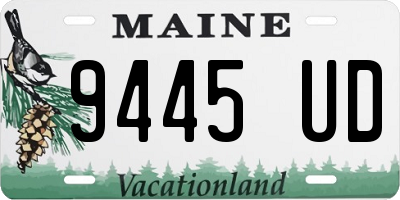 ME license plate 9445UD