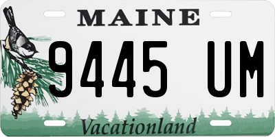 ME license plate 9445UM