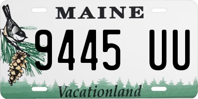 ME license plate 9445UU