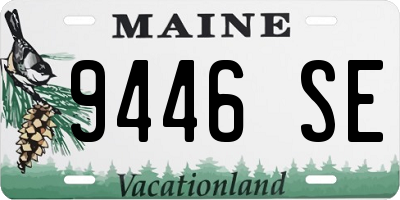 ME license plate 9446SE