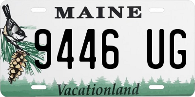 ME license plate 9446UG