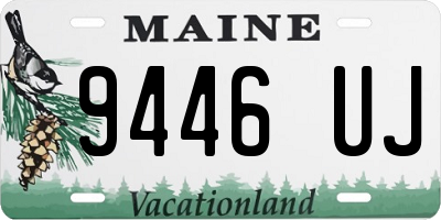 ME license plate 9446UJ