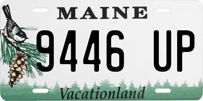 ME license plate 9446UP