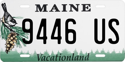 ME license plate 9446US
