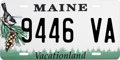 ME license plate 9446VA