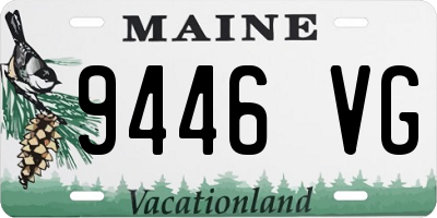 ME license plate 9446VG