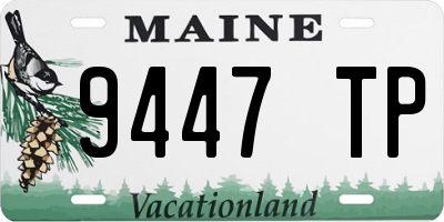 ME license plate 9447TP