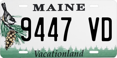 ME license plate 9447VD