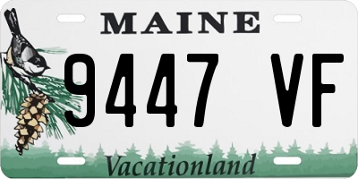 ME license plate 9447VF