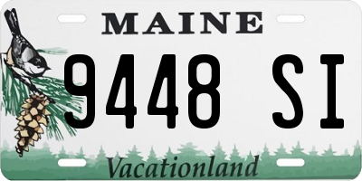 ME license plate 9448SI