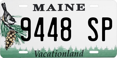 ME license plate 9448SP