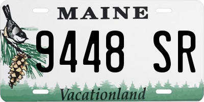 ME license plate 9448SR