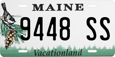 ME license plate 9448SS