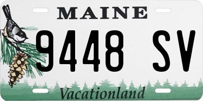 ME license plate 9448SV
