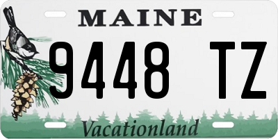 ME license plate 9448TZ