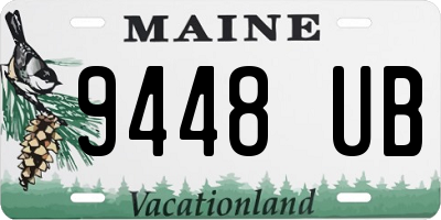 ME license plate 9448UB