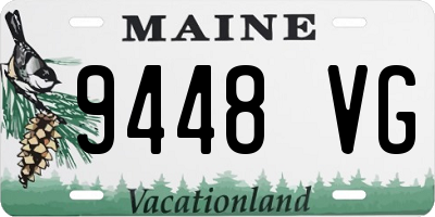 ME license plate 9448VG