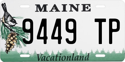 ME license plate 9449TP