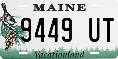 ME license plate 9449UT