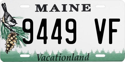 ME license plate 9449VF
