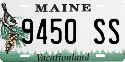 ME license plate 9450SS