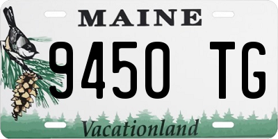 ME license plate 9450TG