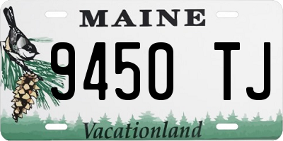 ME license plate 9450TJ