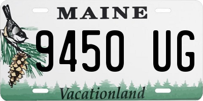 ME license plate 9450UG