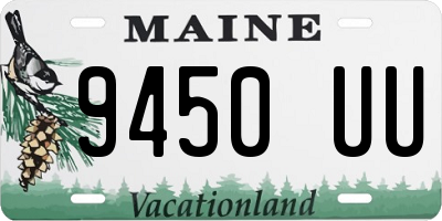 ME license plate 9450UU