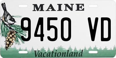 ME license plate 9450VD