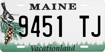 ME license plate 9451TJ