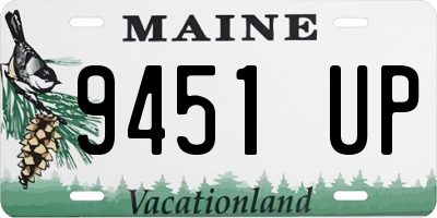 ME license plate 9451UP