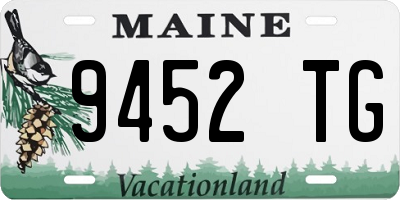 ME license plate 9452TG