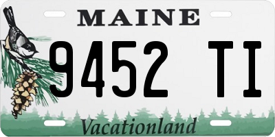 ME license plate 9452TI