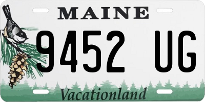 ME license plate 9452UG